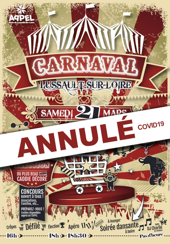 affiche carnaval 2020 lussault sur loire