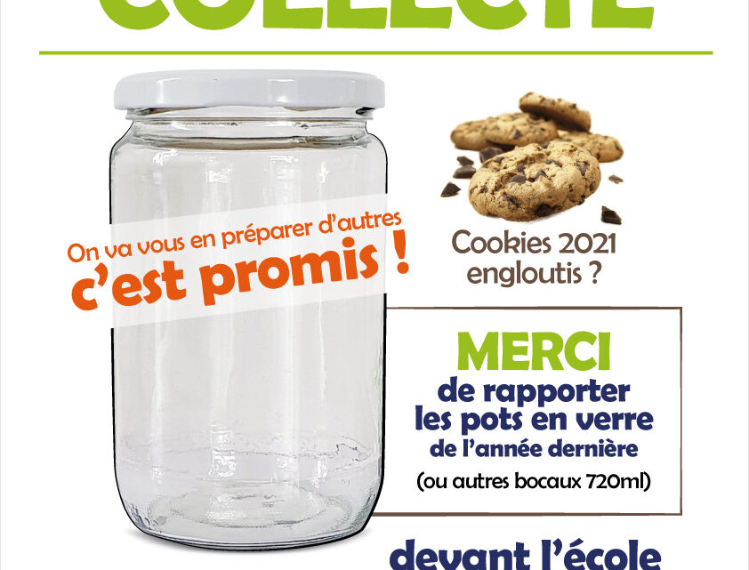 Collecte bocaux pour Cookies