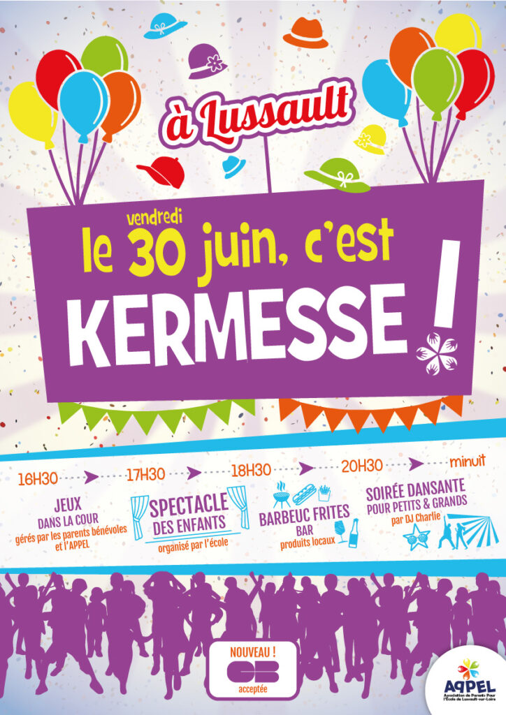 affiche kermesse 2023 lussault